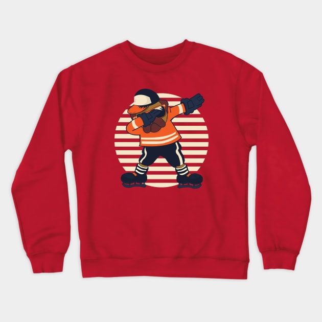 Dabbing Pug Dog Crewneck Sweatshirt by Tesszero